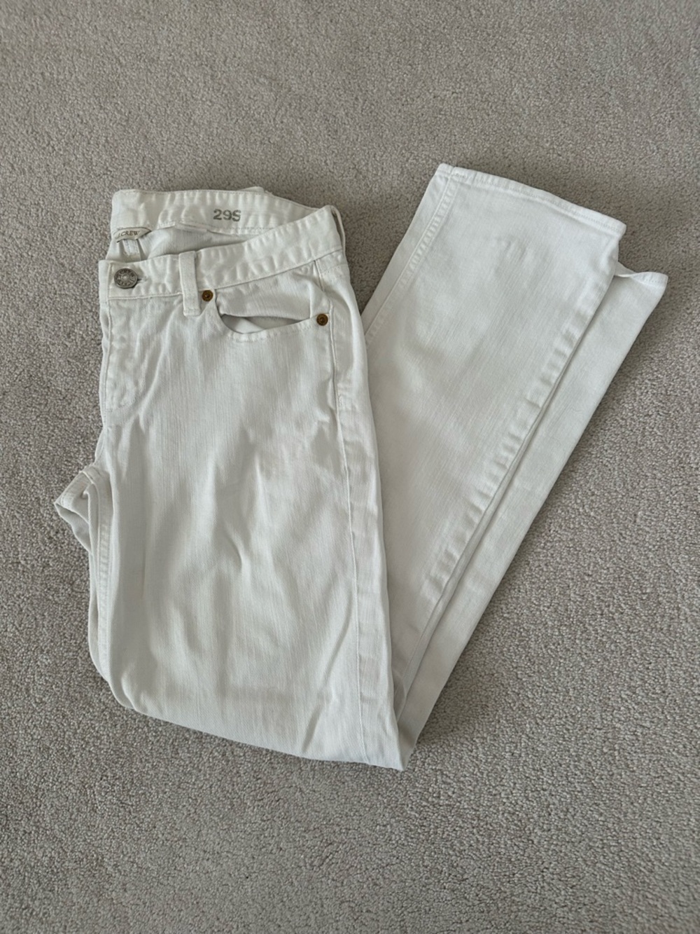 J. Crew Matchstick White Classic Women's Jeans - Clean Straight Fit